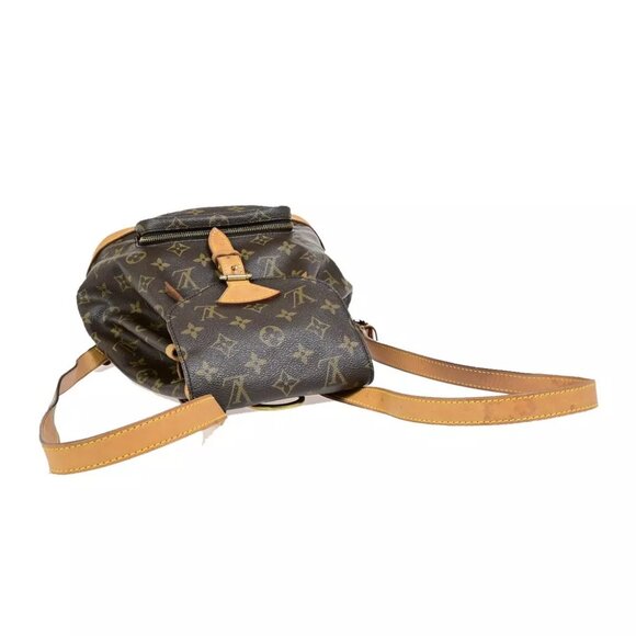 LOUIS VUITTON Montsouris MM Backpack Bag Monogram Leather Brown M51136 13EB360 - Picture 10 of 16
